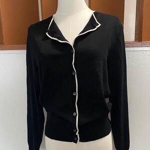 Banana Republic Black and White Cardigan